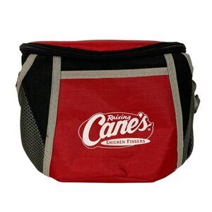 Raising Canes Branded Insulated Lunch Drink Cooler Bag Red Black Lightweight